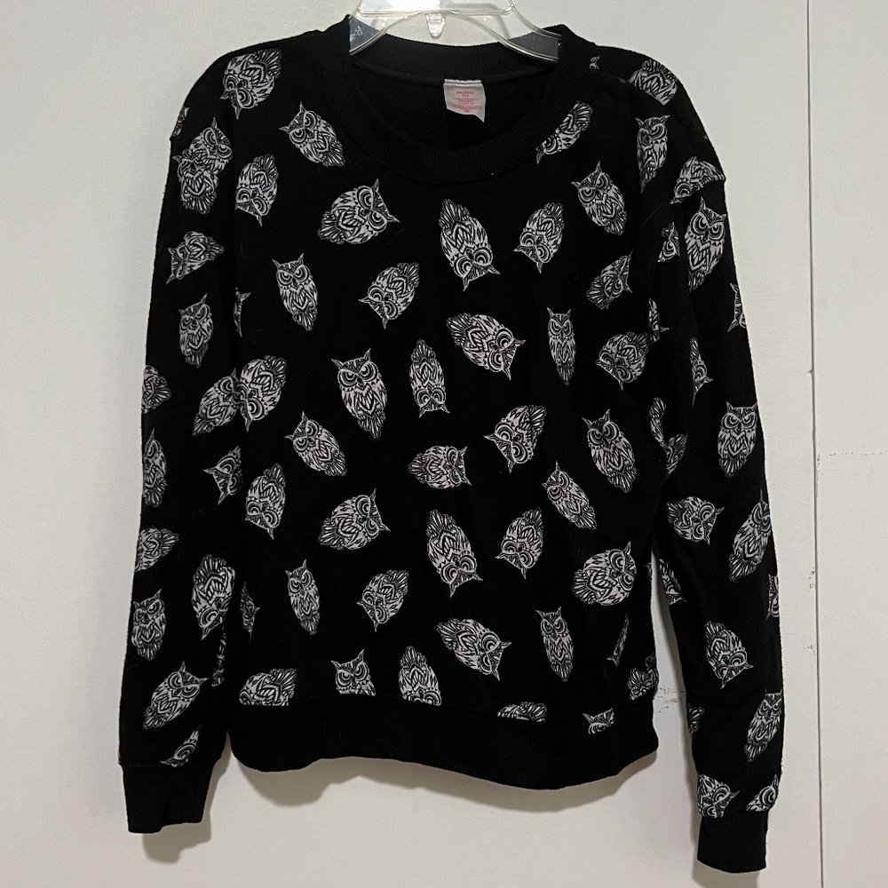 XS No Boundaries Pajama Top, Owl Print